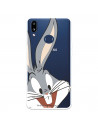 Coque pour Samsung Galaxy A10s Officielle de Warner Bros Bugs Bunny Silhouette Transparente - Looney Tunes