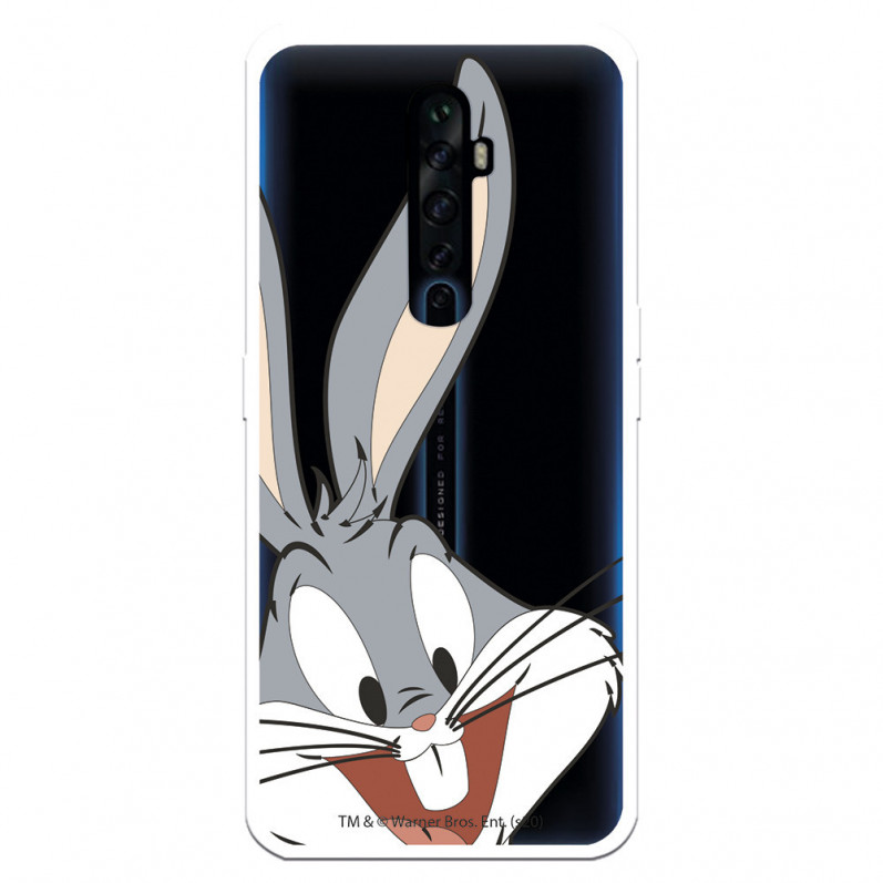 Coque pour Oppo Reno 2Z Officielle de Warner Bros Bugs Bunny Silhouette Transparente - Looney Tunes