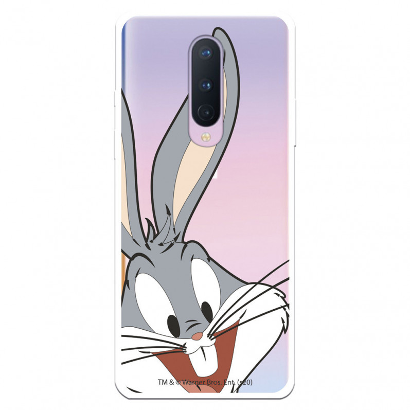 Coque pour OnePlus 8 Officielle de Warner Bros Bugs Bunny Silhouette Transparente - Looney Tunes