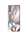 Coque pour Motorola Moto G31 Officielle de Warner Bros Bugs Bunny Silhouette Transparente - Looney Tunes