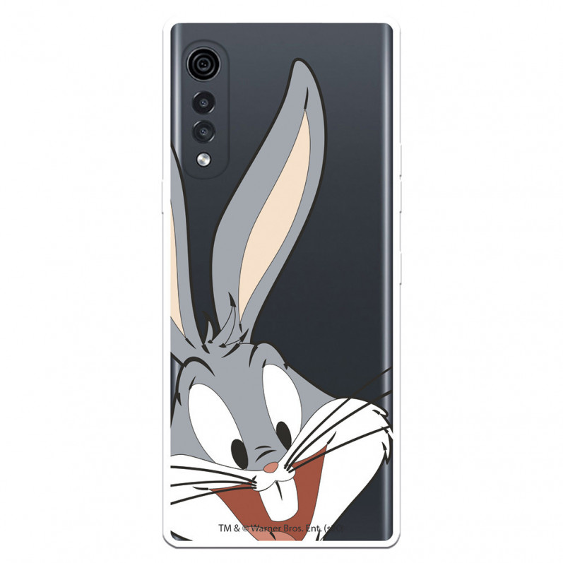 Coque pour LG Velvet 5G Officielle de Warner Bros Bugs Bunny Silhouette Transparente - Looney Tunes