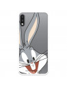 Coque pour LG K22 Officielle de Warner Bros Bugs Bunny Silhouette Transparente - Looney Tunes