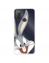 Coque pour Alcatel 1S 2021 Officielle de Warner Bros Bugs Bunny Silhouette Transparente - Looney Tunes