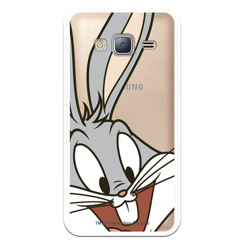 Coque Officielle Warner Bros Bugs Bunny Transparente pour Samsung Galaxy J3 - Looney Tunes