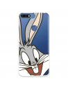 Coque Officielle Warner Bros Bugs Bunny Transparente pour Huawei Y7 2018 - Looney Tunes
