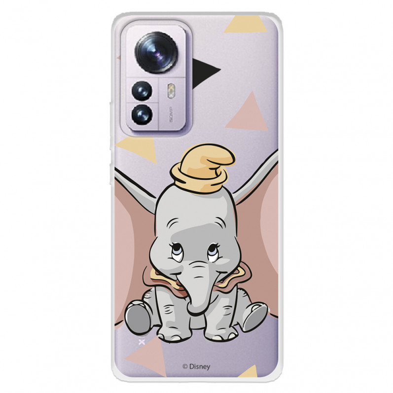 Funda para Xiaomi 12 Oficial de Disney Dumbo Silueta Transparente - Dumbo