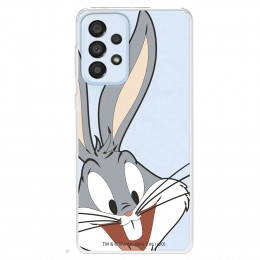 Funda para Samsung Galaxy A33 5G Oficial de Warner Bros Bugs Bunny Silueta Transparente - Looney Tunes