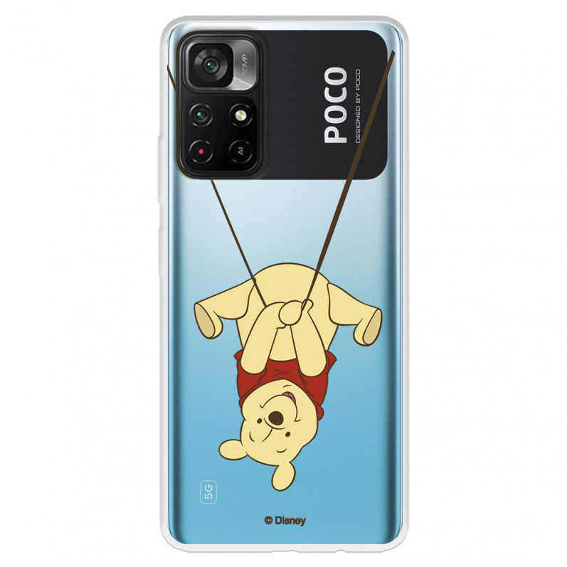 Coque pour Xiaomi Poco M4 Pro 5G Officielle de Disney Winnie  Balançoire - Winnie The Pooh