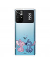 Coque pour Xiaomi Poco M4 Pro 5G Officielle de Disney Angel & Stitch Bisou - Lilo & Stitch