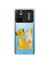 Coque pour Xiaomi Poco M4 Pro 5G Officielle de Disney Simba et Nala Silhouette - Le Roi Lion