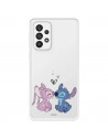 Funda para Samsung Galaxy A73 5G Oficial de Disney Angel & Stitch Beso - Lilo & Stitch