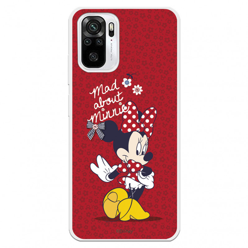 Coque pour Xiaomi Redmi Note 10 Officielle de Disney Minnie Mad About - Classiques Disney