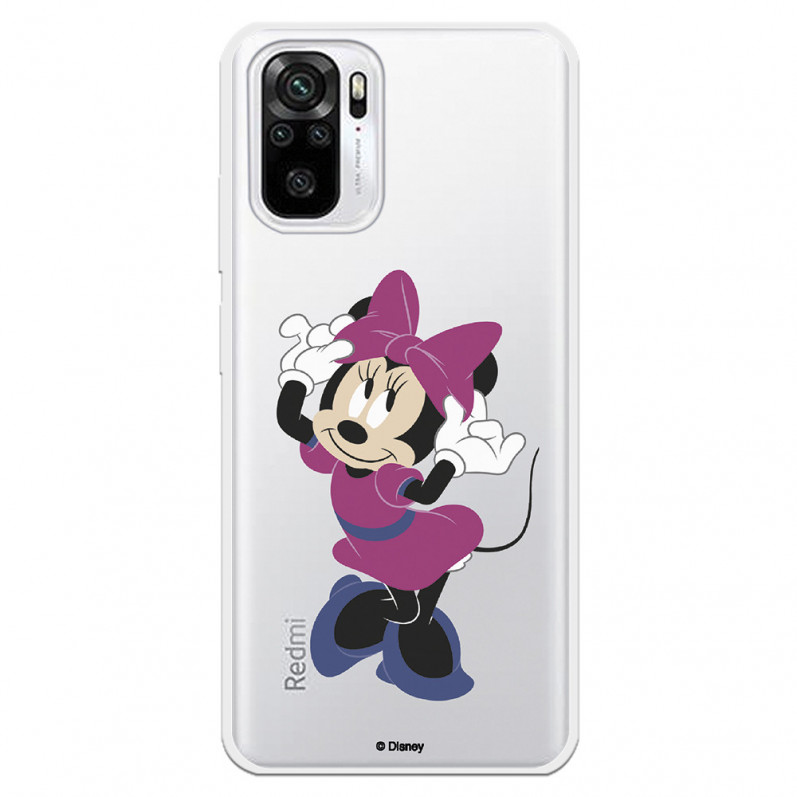 Coque pour Xiaomi Redmi Note 10 Officielle de Disney Minnie Rose - Classiques Disney