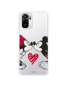 Coque pour Xiaomi Redmi Note 10 Officielle de Disney Mickey et Minnie Bisou - Classiques Disney