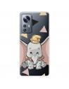 Funda para Xiaomi 12 Pro Oficial de Disney Dumbo Silueta Transparente - Dumbo