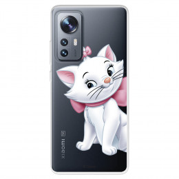 Funda para Xiaomi 12 Pro Oficial de Disney Marie Silueta - Los Aristogatos