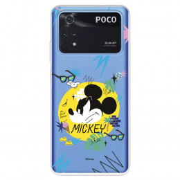 Funda para Xiaomi Poco M4 Pro 4G Oficial de Disney Mickey Mickey Urban - Clásicos Disney