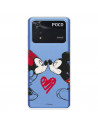 Funda para Xiaomi Poco M4 Pro 4G Oficial de Disney Mickey y Minnie Beso - Clásicos Disney