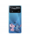 Funda para Xiaomi Poco X4 Pro Oficial de Disney Angel & Stitch Beso - Lilo & Stitch