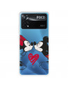 Funda para Xiaomi Poco X4 Pro Oficial de Disney Mickey y Minnie Beso - Clásicos Disney