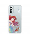 Funda para Samsung Galaxy M23 5G Oficial de Disney Ariel y Sebastián Burbujas - La Sirenita