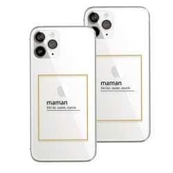 Coque Fête des Mères - Maman Contour Doré