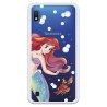 Funda Oficial Disney Sirenita y Sebastián Transparente para Samsung Galaxy A10 - La Sirenita