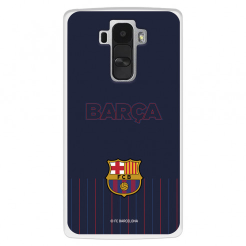 Funda para LG G4 del FC Barcelona Barsa Fondo Azul  - Licencia Oficial FC Barcelona