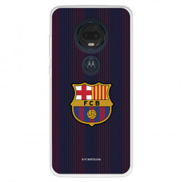 Funda para Motorola Moto G7 del FC Barcelona Rayas Blaugrana  - Licencia Oficial FC Barcelona