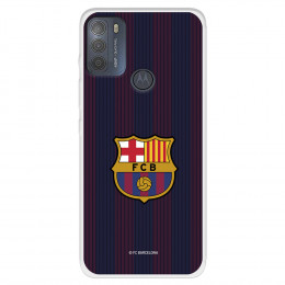 Funda para Motorola Moto G50 5G del FC Barcelona Rayas Blaugrana  - Licencia Oficial FC Barcelona
