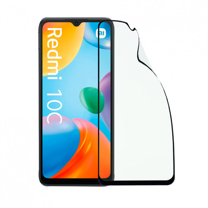Verre Trempé Complet Incassable pour Xiaomi Redmi 10C