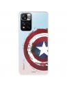 Funda para Xiaomi Redmi Note 11S 4G Oficial de Marvel Capitán América Escudo Transparente - Marvel