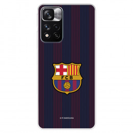 Funda para Xiaomi Redmi Note 11S 4G del FC Barcelona Rayas Blaugrana  - Licencia Oficial FC Barcelona