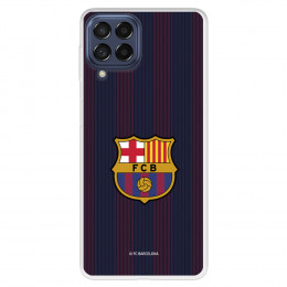 Funda para Samsung Galaxy M53 del FC Barcelona Rayas Blaugrana - Licencia Oficial FC Barcelona