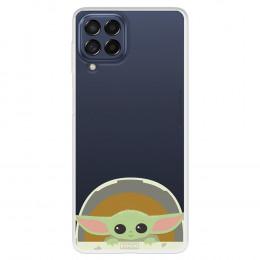 Funda para Samsung Galaxy M53 Oficial de Star Wars Baby Yoda Sonrisas - The Mandalorian