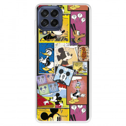 Funda para Samsung Galaxy M53 Oficial de Disney Mickey Comic - Clásicos Disney