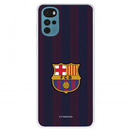 Funda para Motorola Moto G22 del FC Barcelona Rayas Blaugrana - Licencia Oficial FC Barcelona