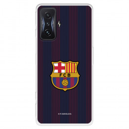 Funda para Xiaomi Poco F4 GT del FC Barcelona Rayas Blaugrana - Licencia Oficial FC Barcelona