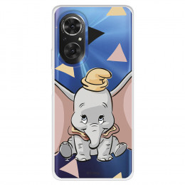 Funda para Huawei Nova 9 SE Oficial de Disney Dumbo Silueta Transparente - Dumbo