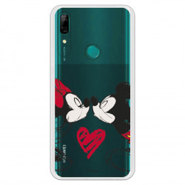 Carcasa Oficial  Disney Mikey Y Minnie Beso Clear para Huawei P Smart Z- La Casa de las Carcasas
