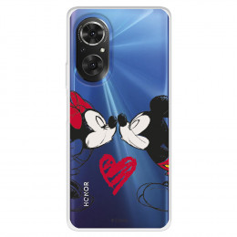 Funda para Huawei Nova 9 SE Oficial de Disney Mickey y Minnie Beso - Clásicos Disney