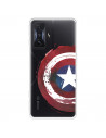 Funda para Xiaomi Poco F4 GT Oficial de Marvel Capitán América Escudo Transparente - Marvel
