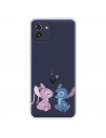 Funda para Samsung Galaxy A03 Oficial de Disney Angel & Stitch Beso - Lilo & Stitch