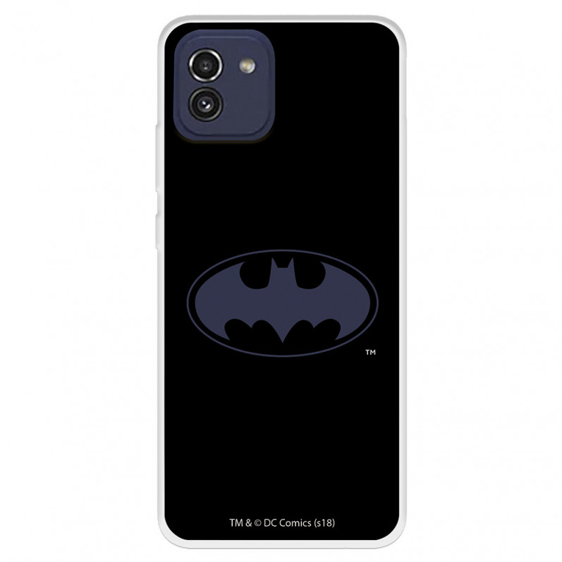 Funda para Samsung Galaxy A03 Oficial de DC Comics Batman Logo Transparente - DC Comics
