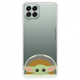 Funda para Samsung Galaxy M33 5G Oficial de Star Wars Baby Yoda Sonrisas - The Mandalorian