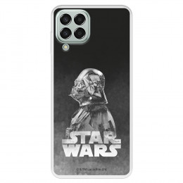 Funda para Samsung Galaxy M33 5G Oficial de Star Wars Darth Vader Fondo negro - Star Wars