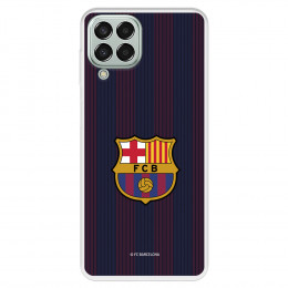 Funda para Samsung Galaxy M33 5G del FC Barcelona Rayas Blaugrana  - Licencia Oficial FC Barcelona