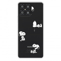 Funda para Huawei Honor X8 Oficial de Peanuts Snoopy rayas - Snoopy