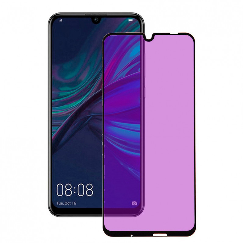 Verre Trempé Complet Anti Blue-Ray Noir pour Huawei P Smart 2019