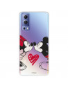 Coque pour Vivo Y52 5G Officielle de Disney Mickey et Minnie Bisou - Classiques Disney